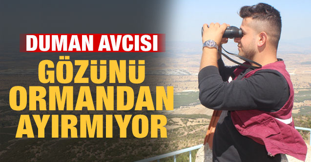 Duman avcısı gözünü ormanlardan ayırmıyor