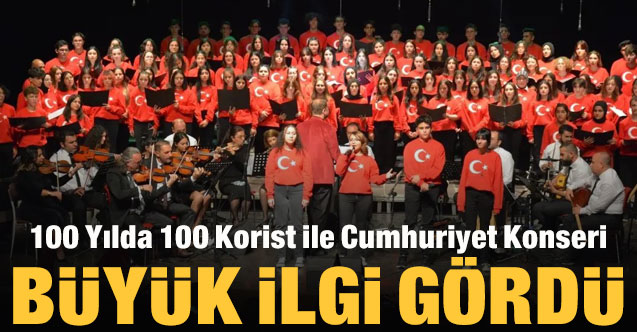 “100 Yılda 100 Korist ile Cumhuriyet Konseri” Uşak ve ilçelerinde büyük ilgi gördü