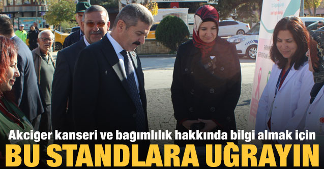 Akciğer kanseri ve bağımlılık hakkında bilgi almak için bu stantlara uğrayın