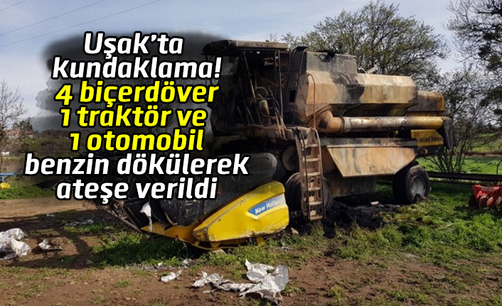 Uşak'ın Ulubey İlçesinde kundaklama