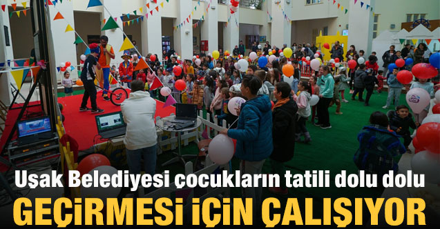 Uşak Belediyesi çocukların tatili dolu dolu geçirmesi için çalışıyor