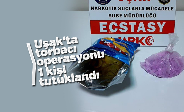 Uşak'ta 'torbacı' operasyonu, 1 kişi tutuklandı