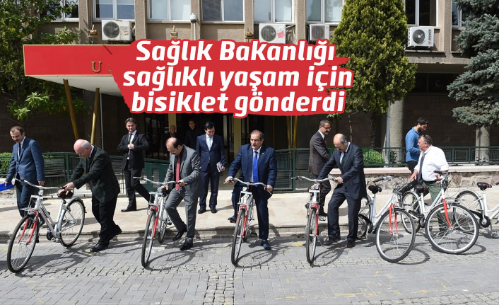 Sağlık Bakanlığı, sağlıklı yaşam için Uşak'a bin 50  bisiklet gönderdi