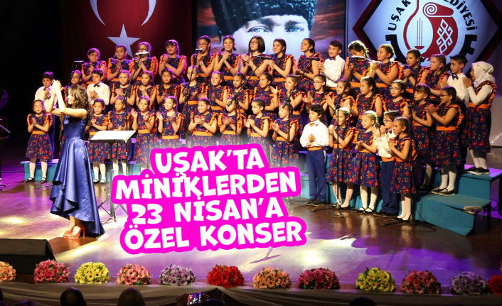 Uşak Belediyesi Çocuk Sesler Korosu’ndan 23 Nisan’a özel konser