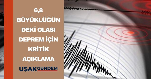 Ürküten deprem raporunda bu kez o kent için alarm verildi! 6,8 büyüklüğündeki olası deprem için kritik tahmin