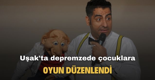 Uşak'ta ünlü oyuncu depremzede çocuklar için sahneye çıktı