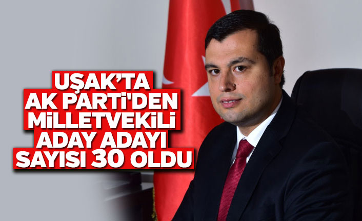 Uşak'ta AKParti'den miletvekili aday adayı sayısı 30 oldu