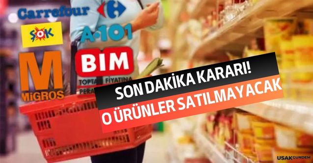 Son dakika kararı geldi! Bim, Şok ve A101'de artık o ürünler satılamayacak işte raflarda artık göremeyeceksiniz