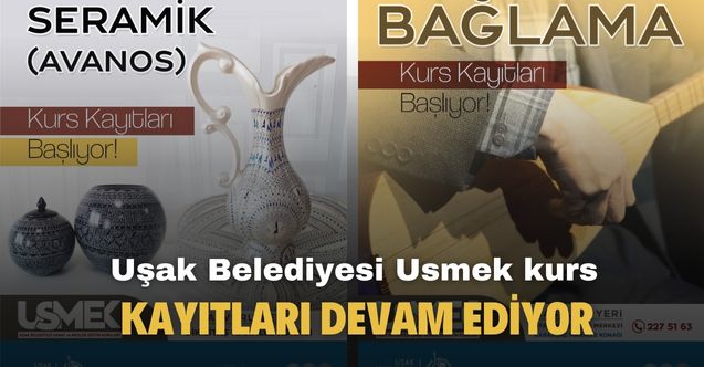 Uşak Belediyesi açıkladı! Yeni eklenen kurslarla USMEK kayıtları başlıyor
