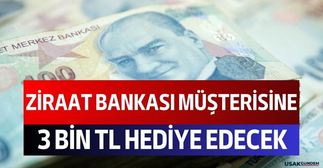 Cüzdanında Ziraat Bankası olan herkesi ilgilendiriyor! O şarta tam 3 bin lira hesabınıza yatırılacak!