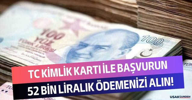 TC kimlik kartı ile başvuru yapana yıllık 52 bin 42 lira ödeme yapılacak! İlaç gibi ödeme için başvurunuzu hemen yapın