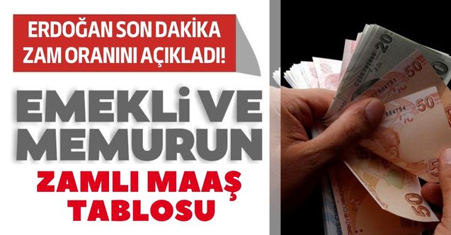 Erdoğan Temmuz zammı için oranı verdi! Seçim sonrası en düşük emekli aylığı memur maaşı Cumhurbaşkanı jesti dahil zamlı maaş tablosu
