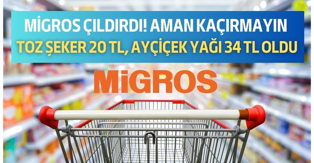 Migros çok al hesaplı al indirimini duyurdu! Şekeri 20, ayçiçek yağını 34 liradan alma fırsatı için son 4 gün
