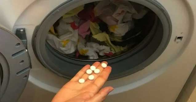 Bembeyaz komşu çatlatan sakız gibi çamaşır için makineye bunu koyun tek bir aspirin yeterli!