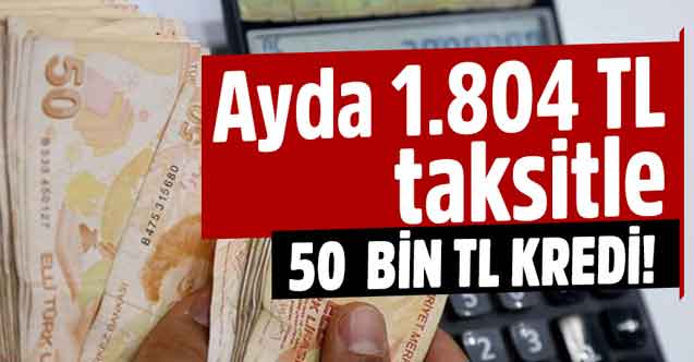 ING Bank 1.804 TL taksitle 3 ay ödemesiz dönemli 50.000 TL kredi veriyor
