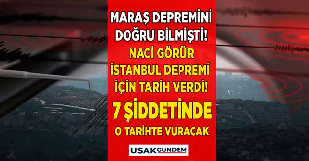 Naci Görür beklenen büyük İstanbul depremi ne zaman olacak açıkladı! İstanbul'da 7 şiddetinde deprem için tarih verdi