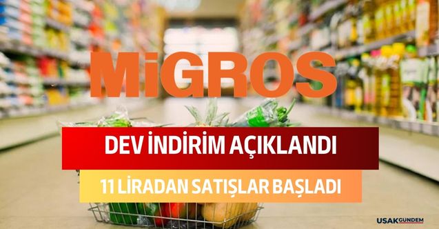 Migros meşhur cumadan cumaya indirimlerini duyurdu! O ürünler 11 liradan satışa sunuldu kaçıran bin pişman