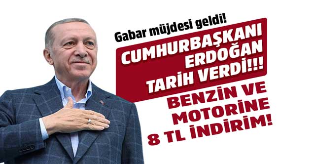 Araç sahiplerine Gabar müjdesi! Erdoğan bizzat duyurdu motorin ve benzine 8 TL'lik indirim o tarihte geliyor