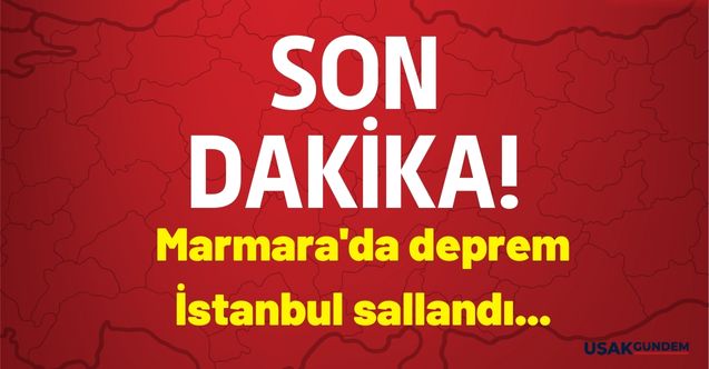 AFAD  son dakika duyurdu! Marmara Denizi'nde deprem İstanbul'u salladı