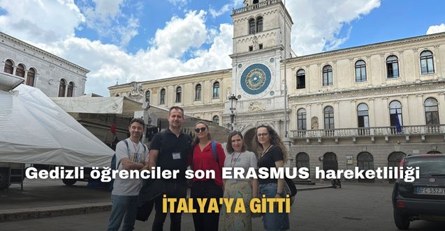 Gedizli öğrenciler son ERASMUS hareketliliği için İtalya'ya gitti