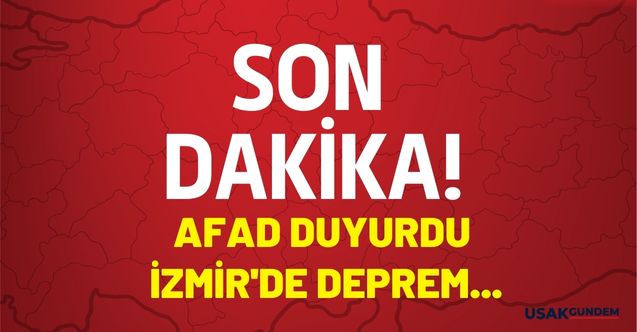 AFAD duyurdu! İzmir Buca'da son dakika deprem yaşandı