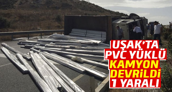 Uşak'ta trafik kazası : 1 yaralı