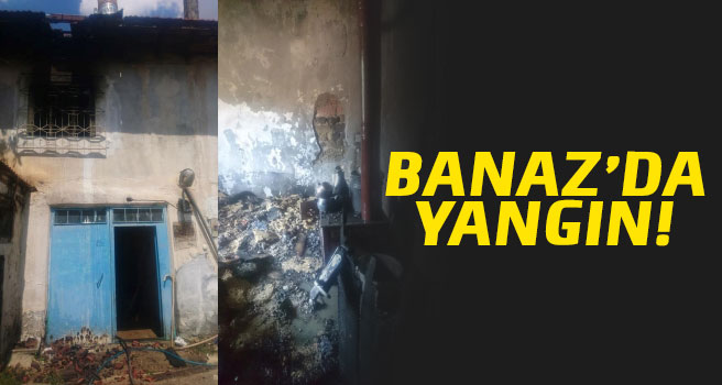 Banaz Alaba köyünde yangın