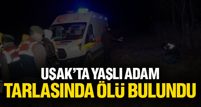 Uşak'ta Yaşlı adam tarlasında ölü bulundu