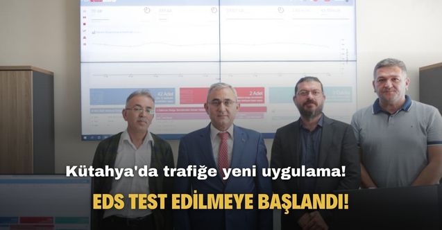 Kütahya'da trafiğe yeni uygulama! Elektronik Denetleme Sistemi test ediliyor!