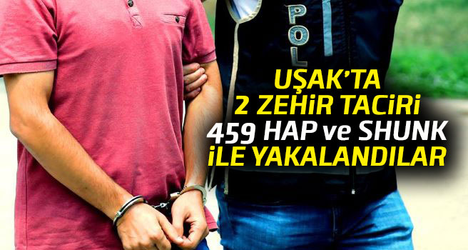 Uşak'taki uyuşturucu operasyonunda 2 tutuklama