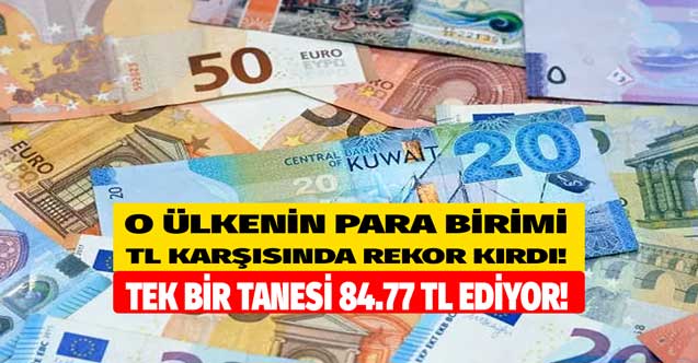 O ülkenin para birimi TL karşısında rekor kırdı dolar ve altını solladı! 1 tanesi 84.77 Lira ediyor