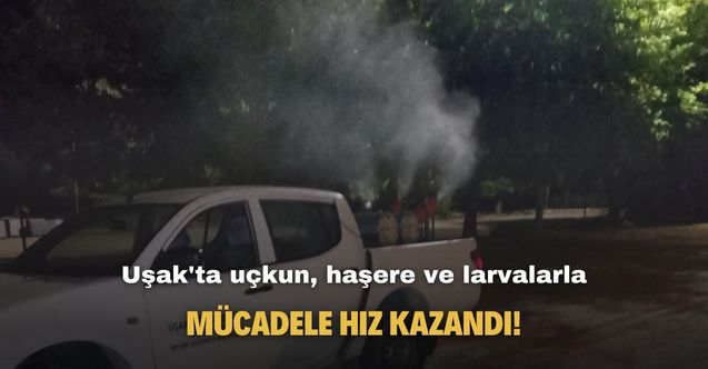 Uşak'ta larva ve haşerelerle mücadele hızlandı