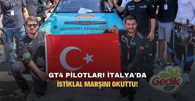 GT4 pilotları İtalya'da İstiklal Marşı okuttu!