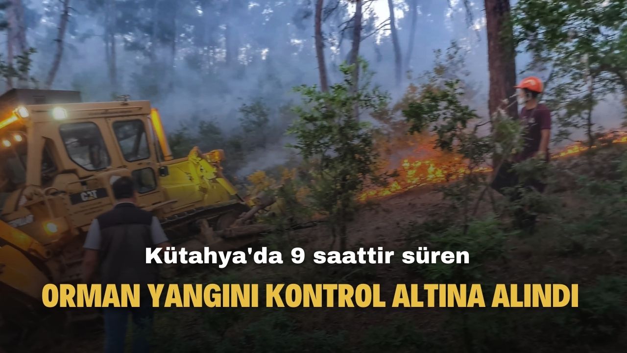 Kütahya'da 9 saattir devam eden orman yangını kontrol altına alındı