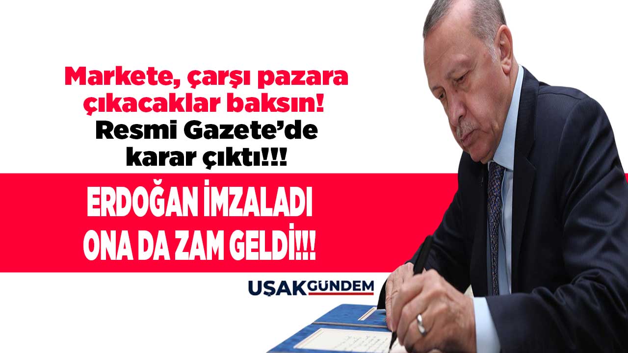 Markete çarşı pazara gidecekler hemen baksın! Resmi Gazete'de yayımlandı 4 sene sonra ona da zam geldi