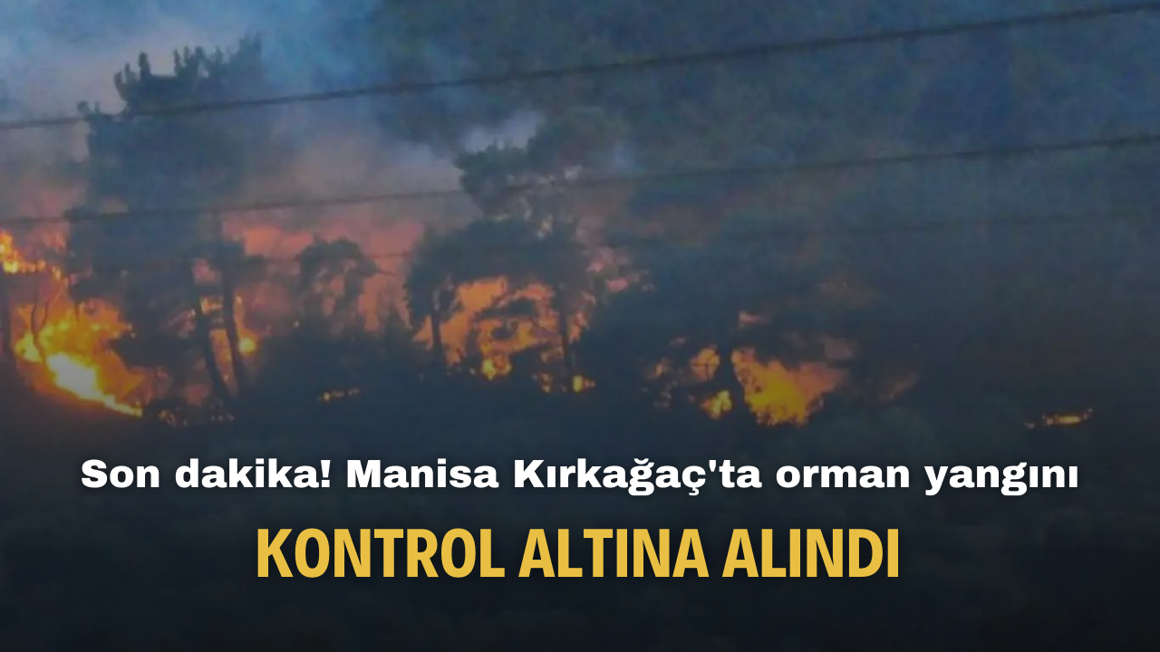 Son dakika! Manisa Kırkağaç'ta orman yangını kontrol altına alındı