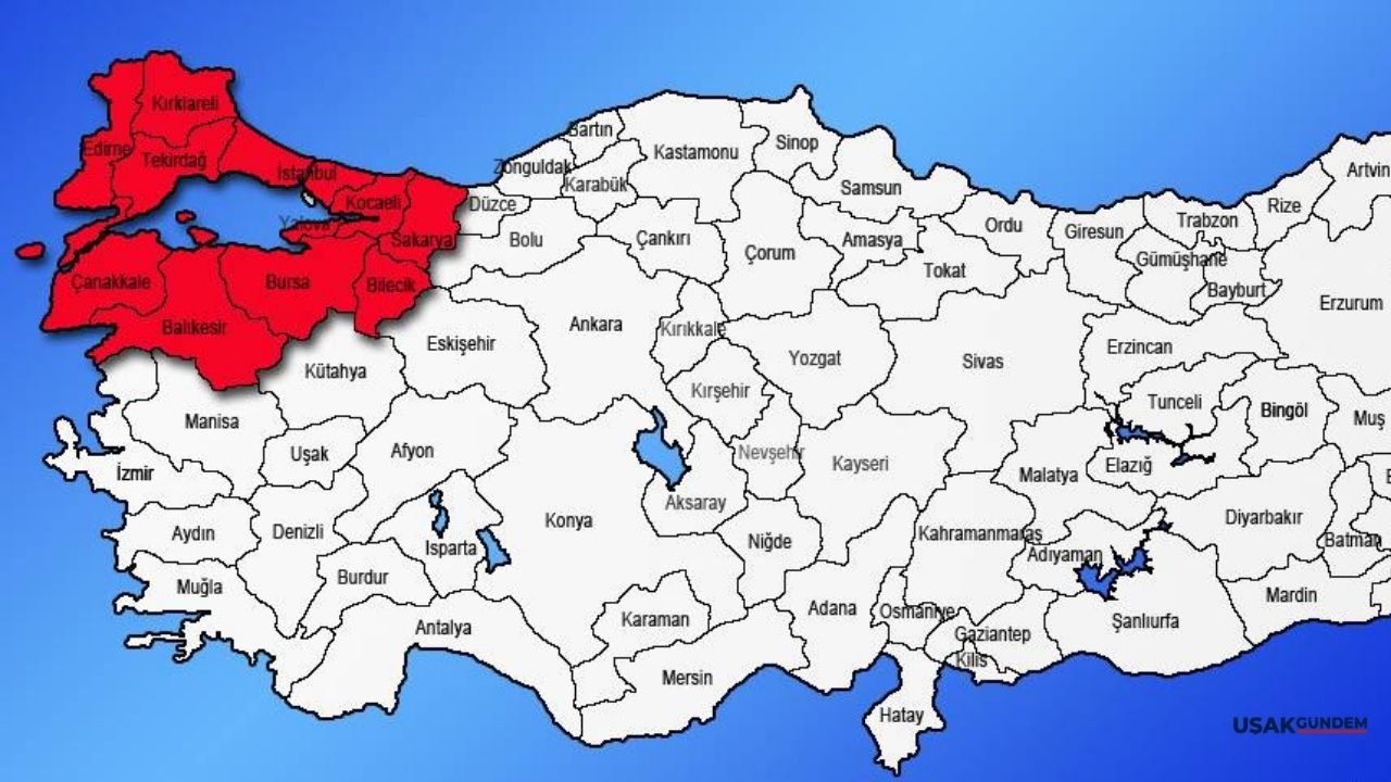 Kırklareli Tekirdağ İstanbul Kocaeli ve Çanakkale 3 gün KIRMIZI ALARM verildi! Beterin beteri geliyor kıyamet kopacak