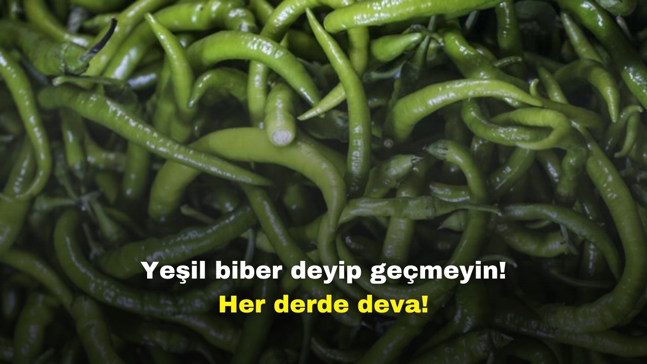 Yeşil biber tüketmek her derde deva! Uzmanlar açıkladı!