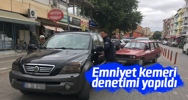 Banaz'da emniyet kemeri denetimi yapıldı