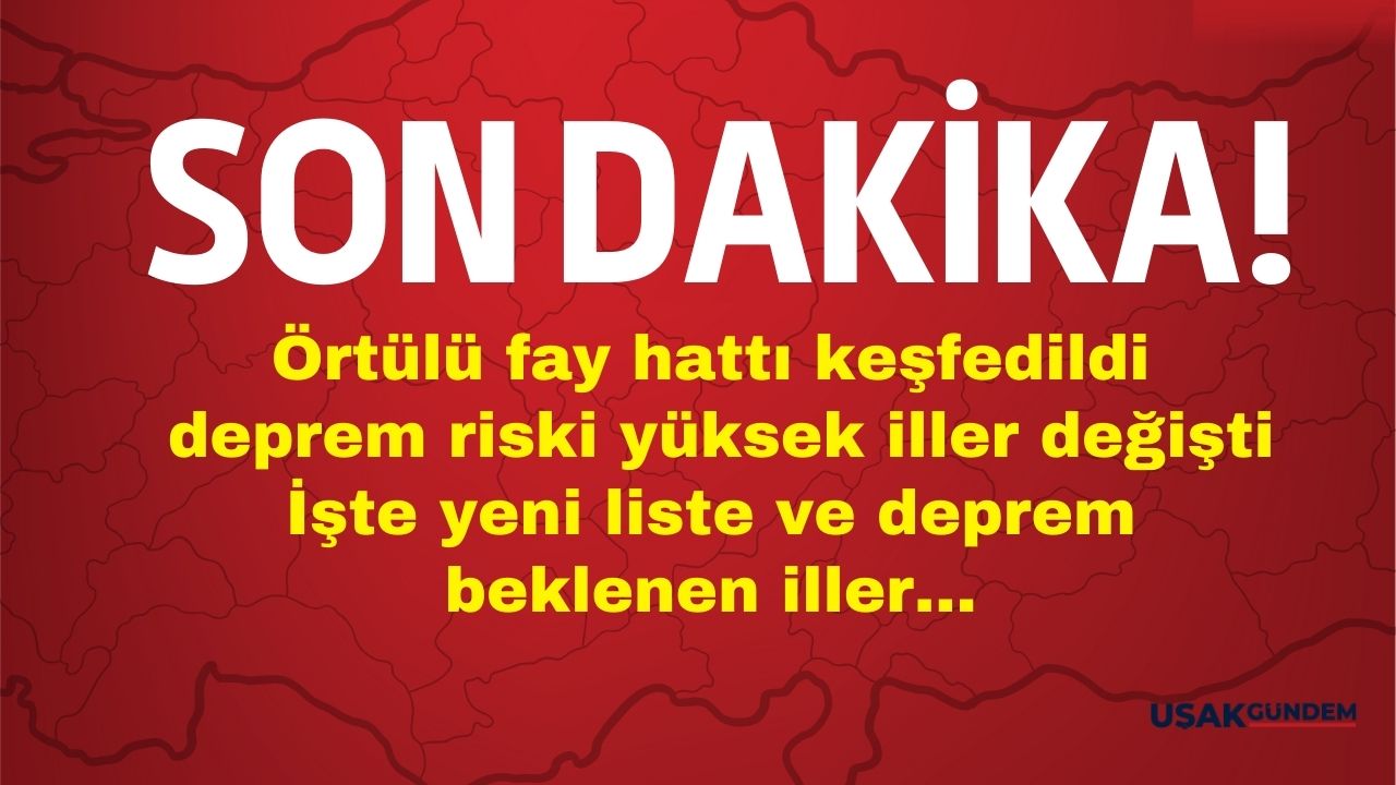 İstanbul İzmir Adana Elazığ Malatya Bingöl! Örtülü fay hattı keşfedildi deprem riski yüksek iller değişti
