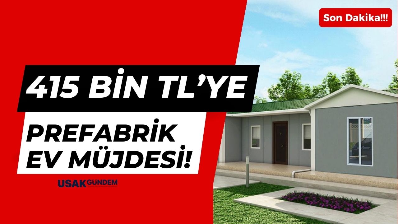 Fabrikalardan DAMPİNG! Prefabrik evde ŞOK kampanya KAÇMAZ fırsat 415 bin TL'ye geniş ailelere ev fırsatı