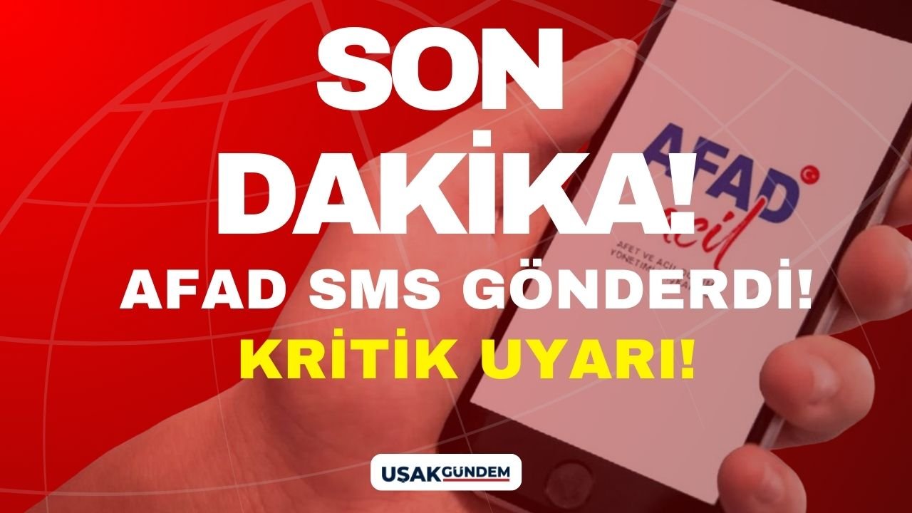 15 ile Acil Durum SMS'i gönderildi! AFAD teyakkuza geçti herkes TEDBİR alsın...