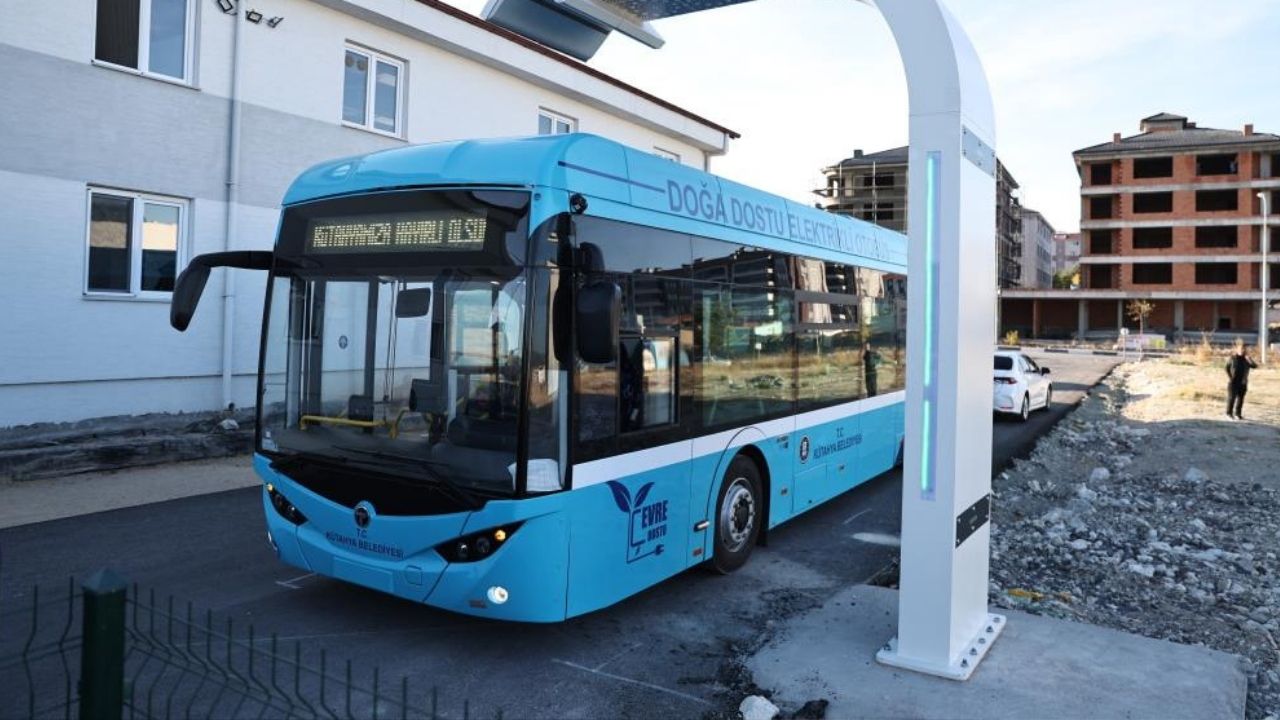 Kütahya'nın yeni elektrikli otobüsleri! 12 dakikalık şarj ile 80 km gidecekler!