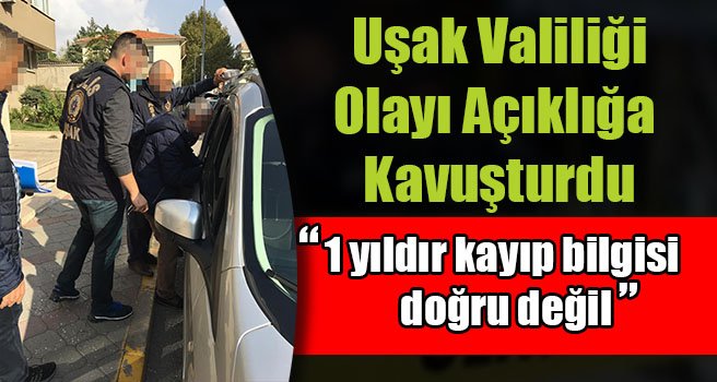 Uşak Valiliği olayı açıklığa kavuşturdu