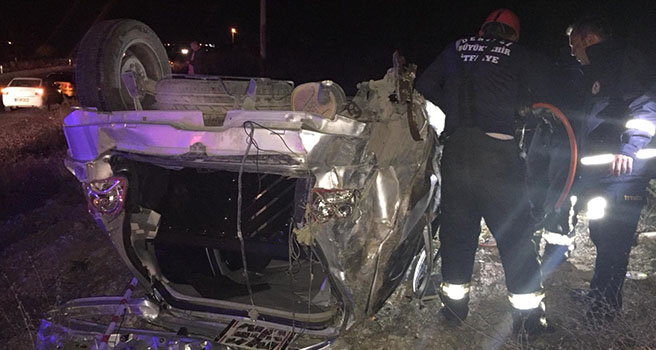 Çivril Uşak Yolunda Trafik Kazası