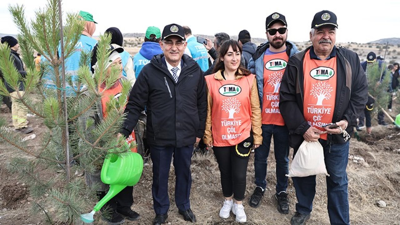 Kütahya'da 29 bin fidan toprakla buluştu!