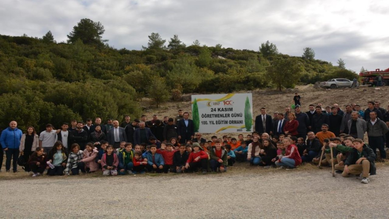 Manisa'da 100. Yıl Eğitim Ormanı kuruldu!