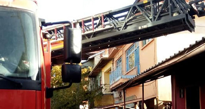 Uşak'ın Banaz ilçesinde korkutan yangın