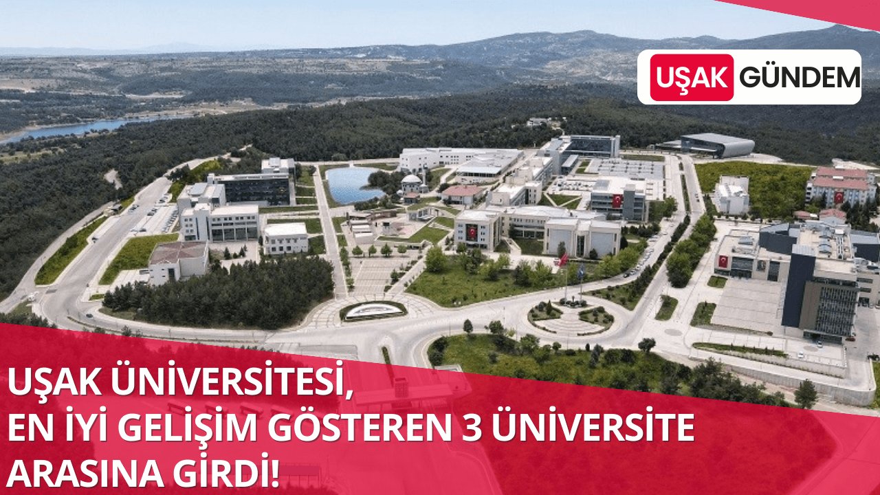 Uşak Üniversitesi'nin en iyi gelişim gösteren 3 üniversite arasında olduğu açıklandı