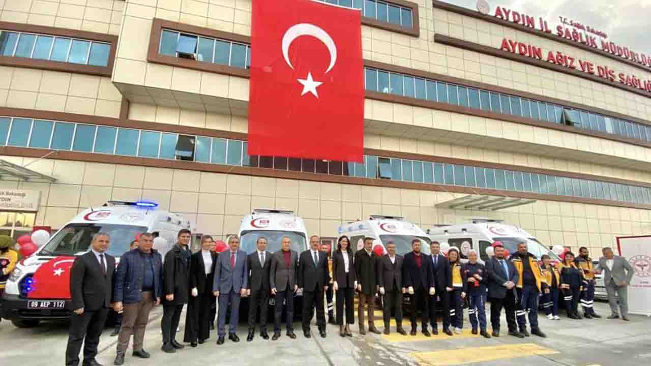 Aydın'da ambulans filosuna 4 araç daha eklendi!